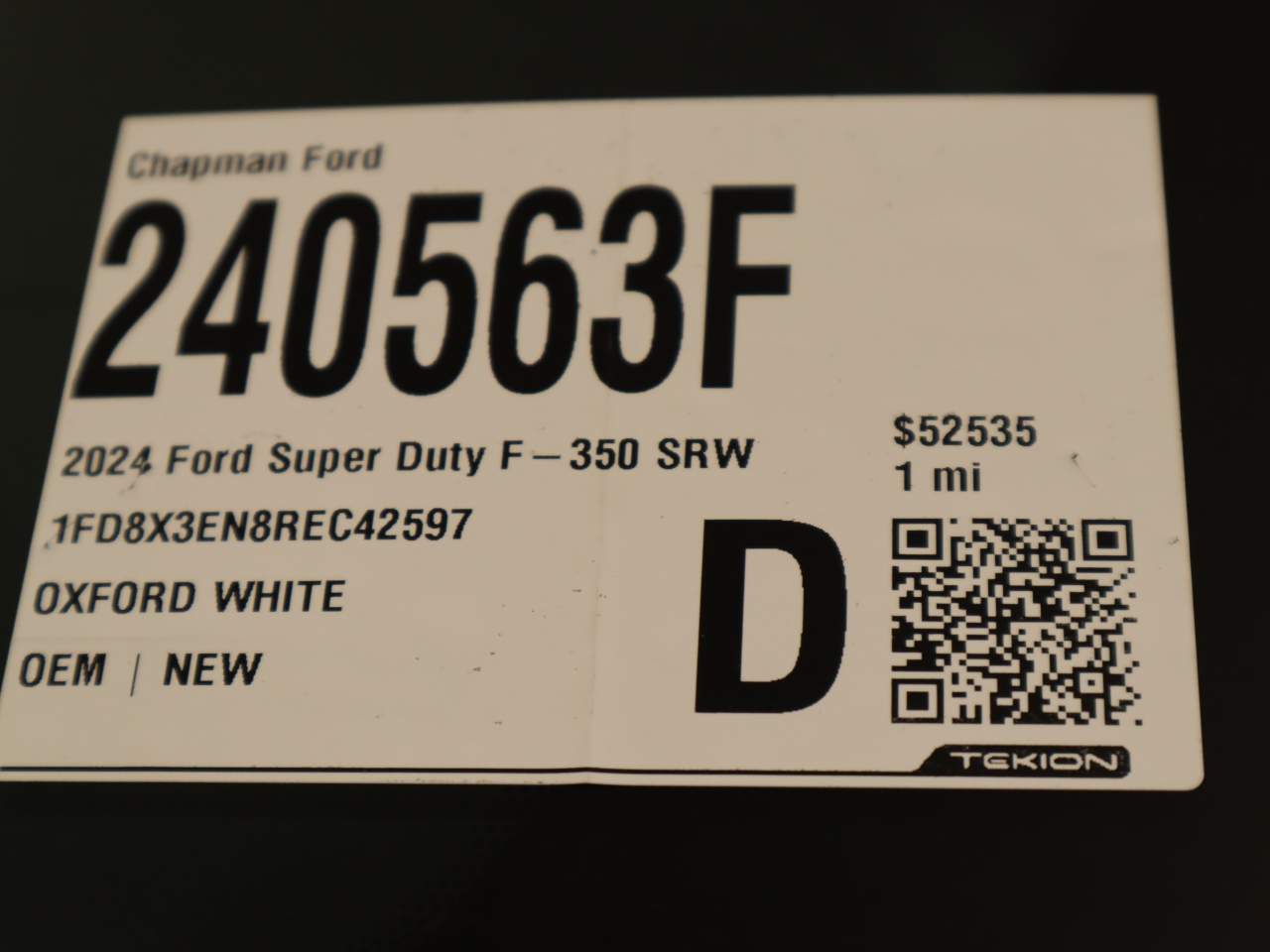 2024 Ford F-350 Super Duty SRW SuperCab XL