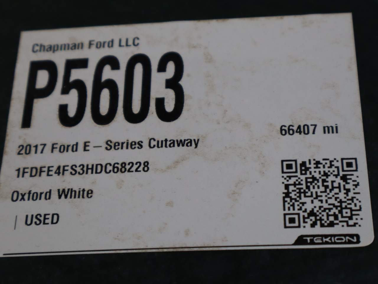 2017 Ford E-Series Cutaway