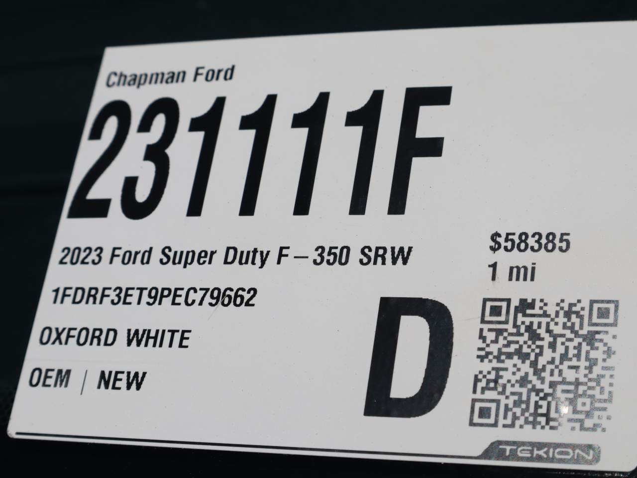 2023 Ford F-350 Super Duty SRW XL