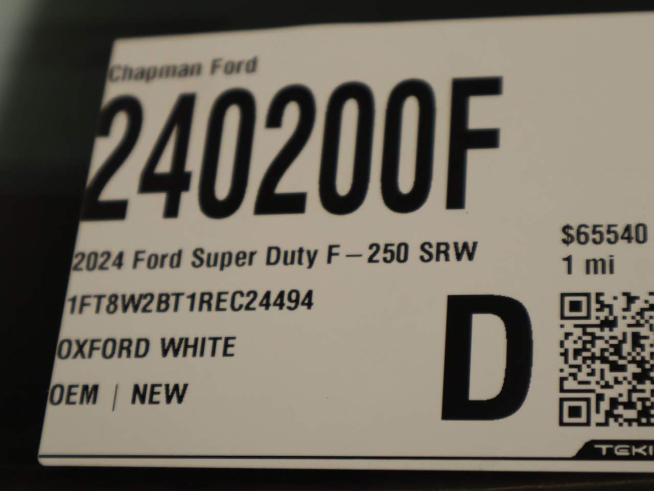 2024 Ford F-250 Super Duty Crew Cab XL