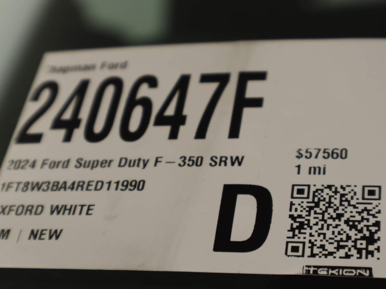 2024 Ford F-350 Super Duty SRW Crew Cab XL