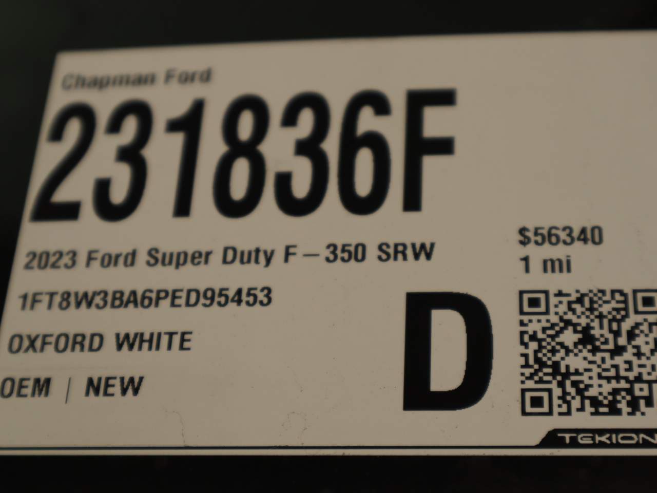 2023 Ford F-350 Super Duty SRW Crew Cab XL