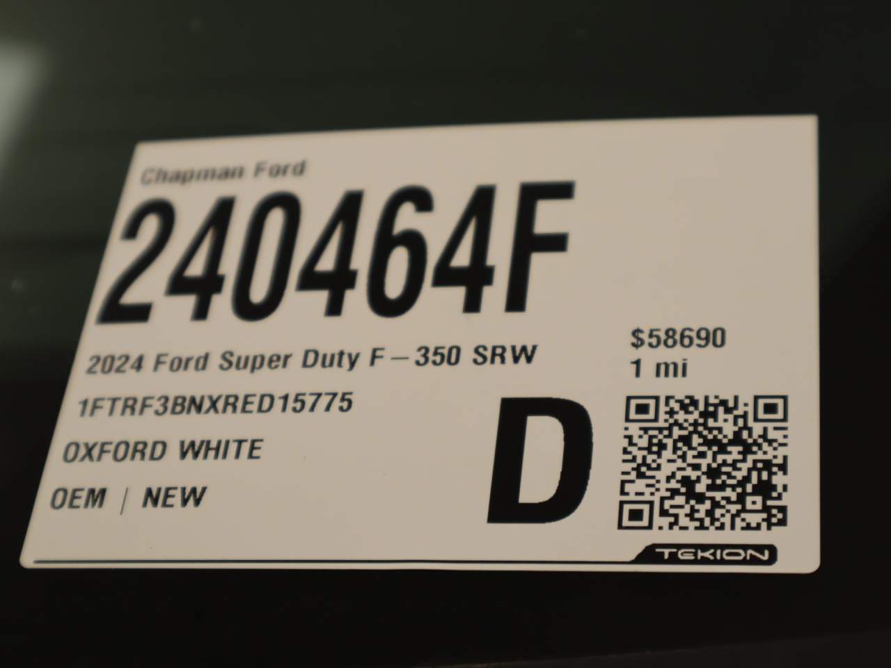 2024 Ford F-350 Super Duty SRW XL