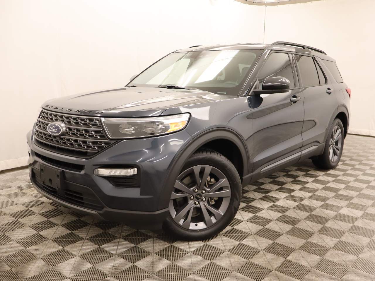 Stone Blue Metallic 2023 Ford Explorer SUV / Crossover Rear-Wheel Drive Automatic