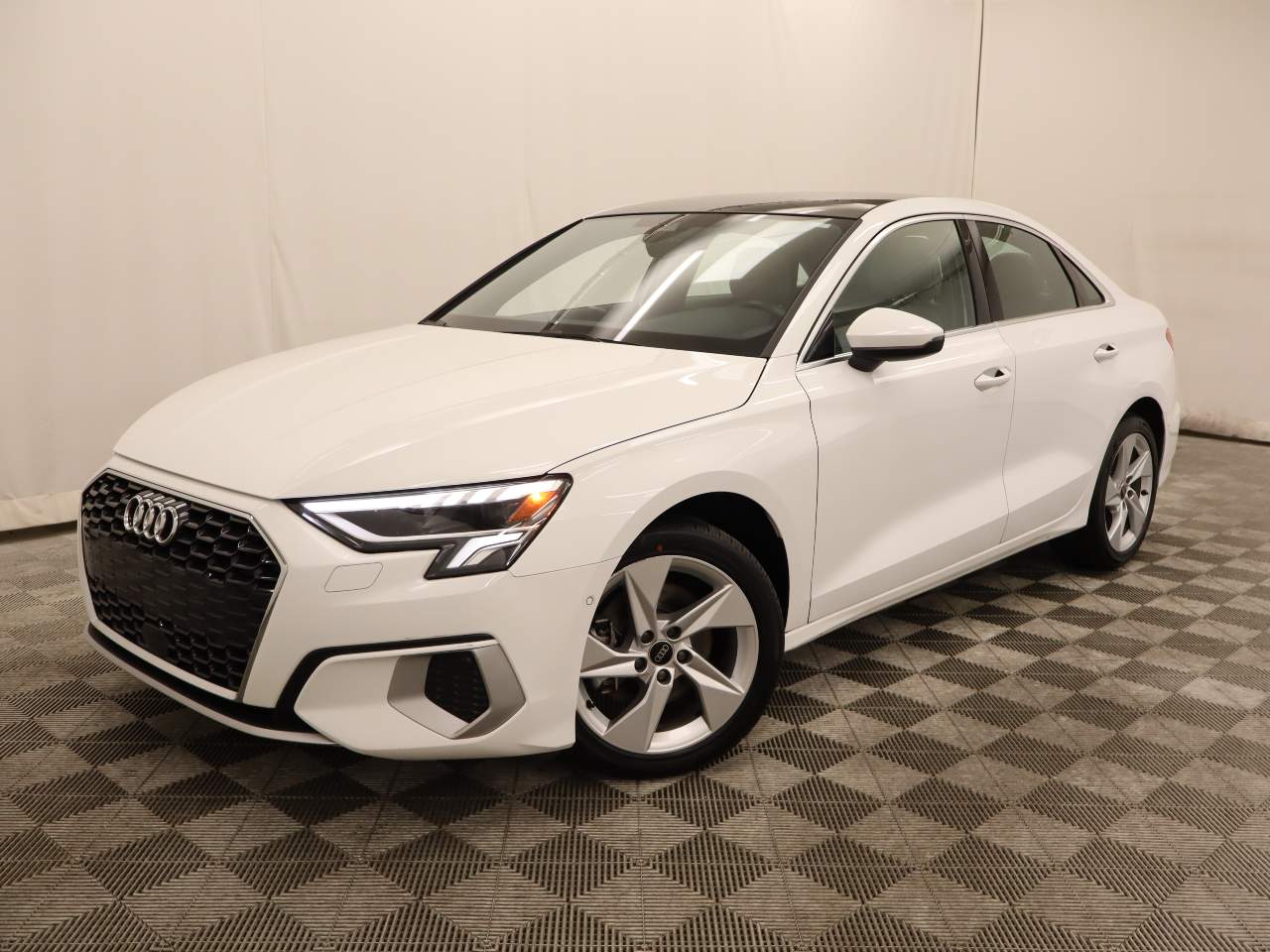 Ibis White 2023 Audi A3 40 TFSI Premium FWD Sedan Front-Wheel Drive 7-Speed Automatic