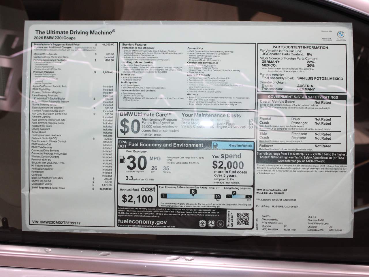 2026 BMW 2-Series 230i Coupe