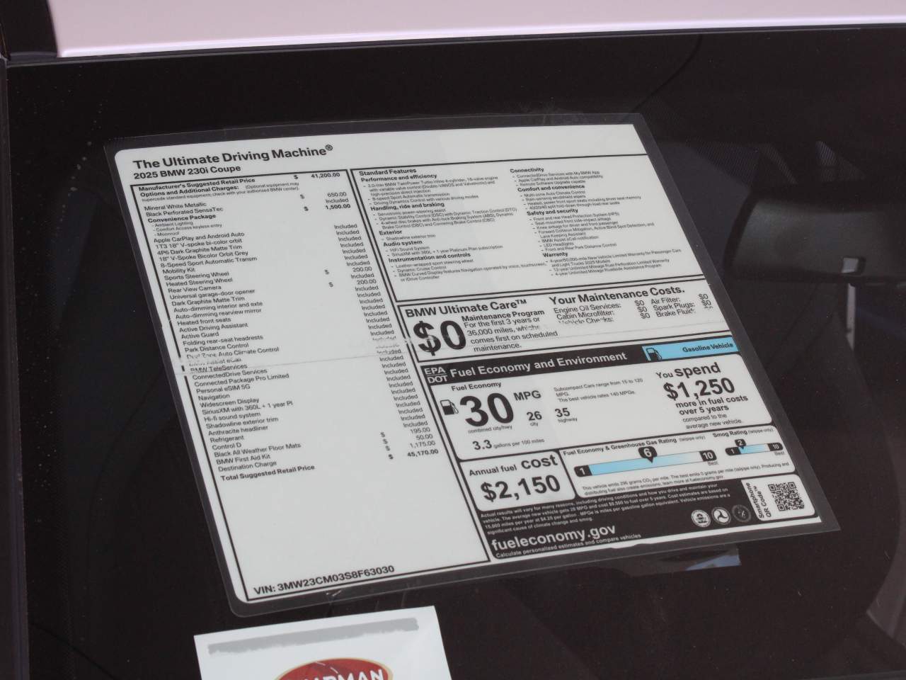 2025 BMW 2-Series 230i Coupe