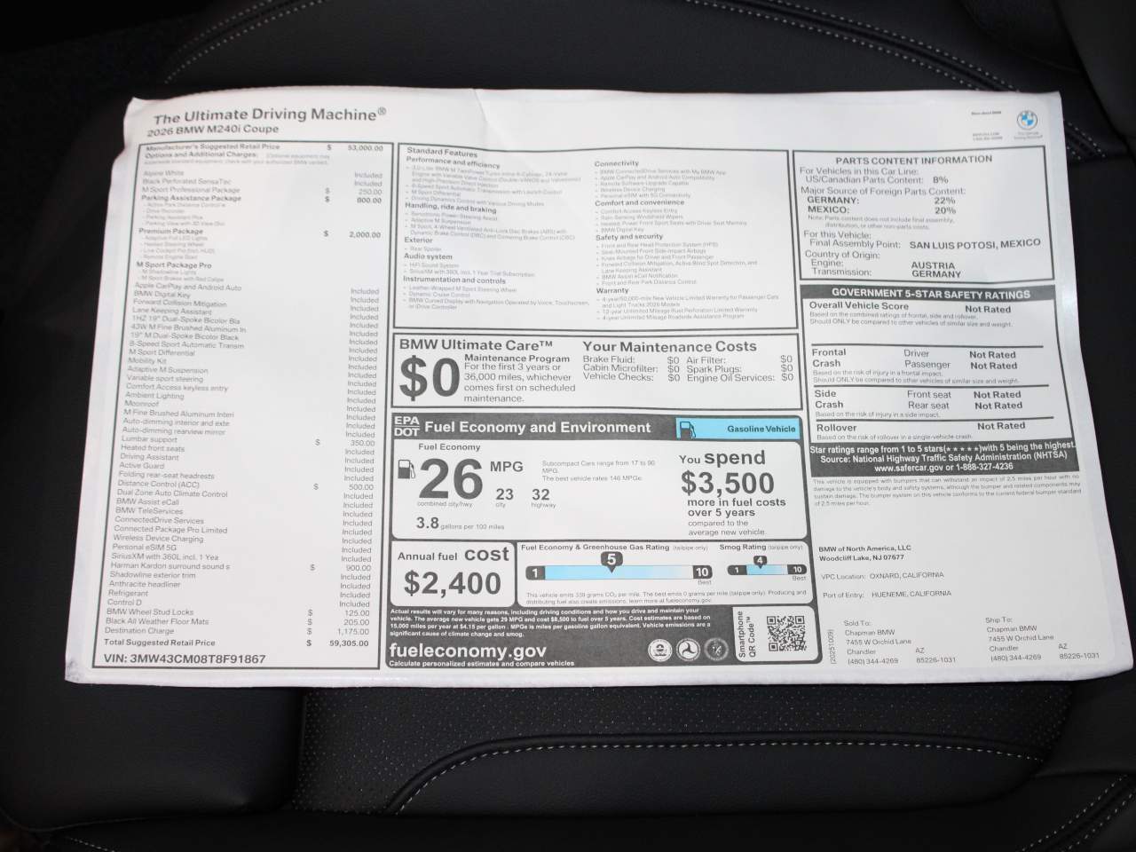2026 BMW 2-Series M240i Coupe