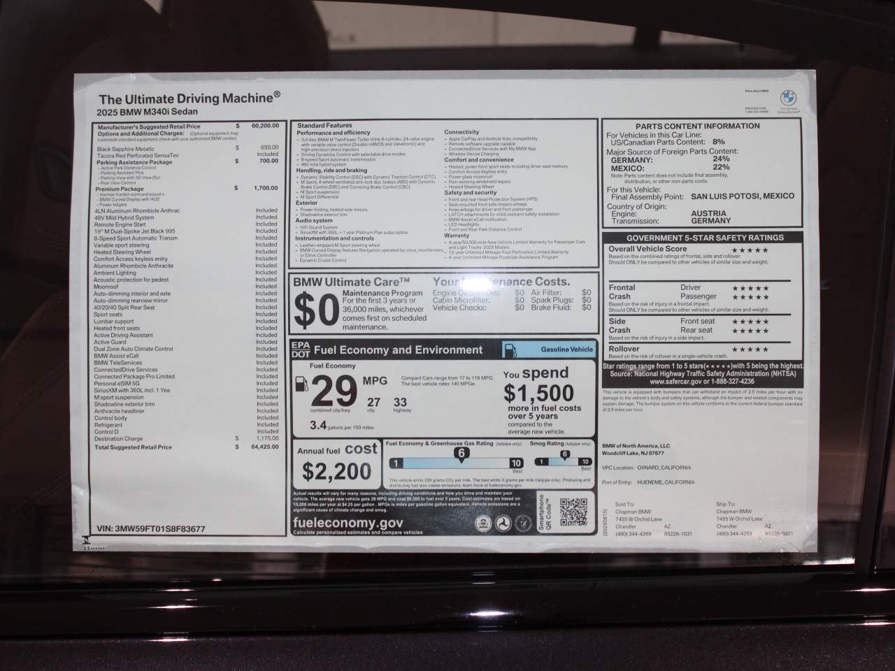2025 BMW 3-Series M340i Sedan