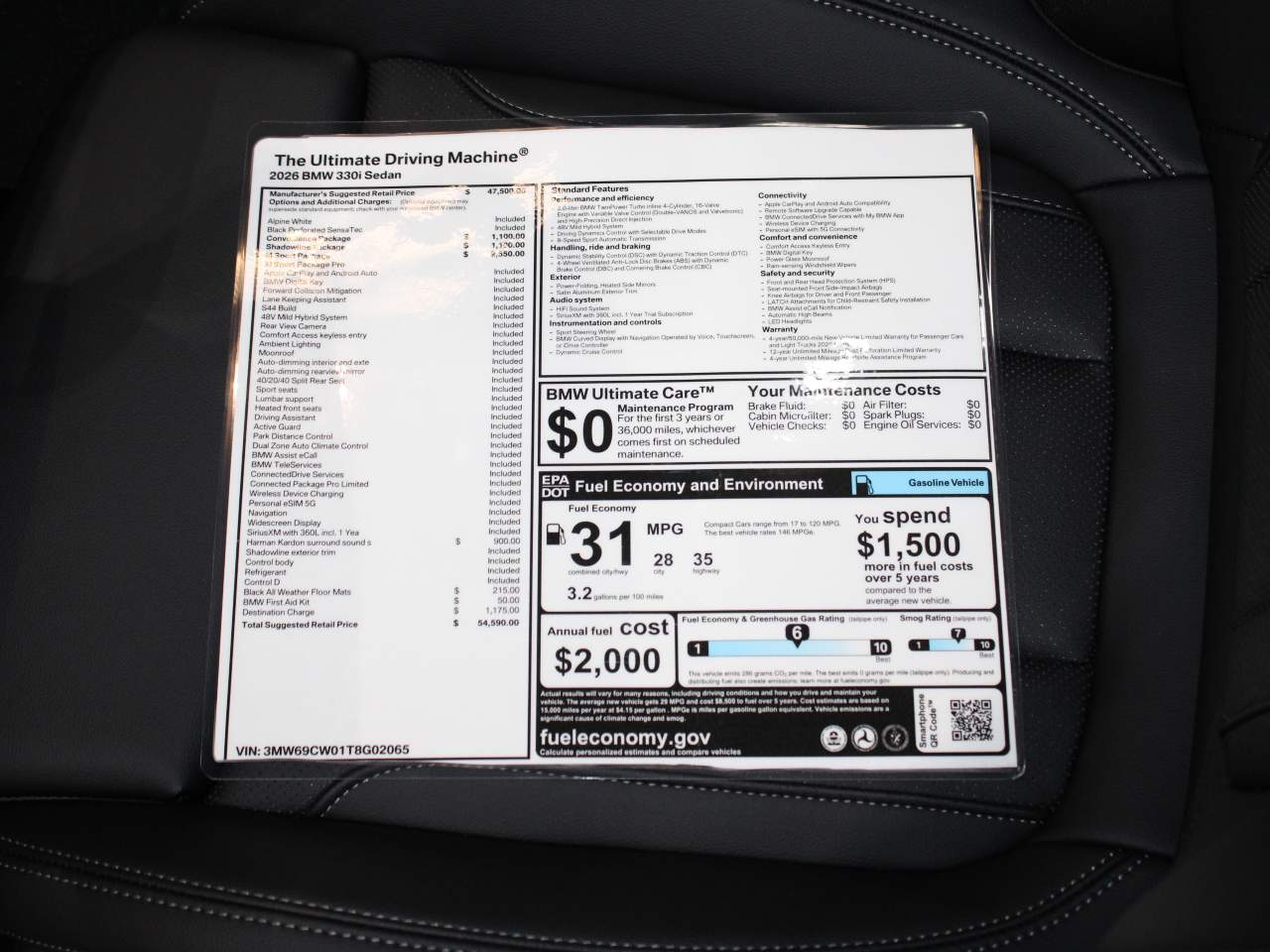 2026 BMW 3-Series 330i Sedan