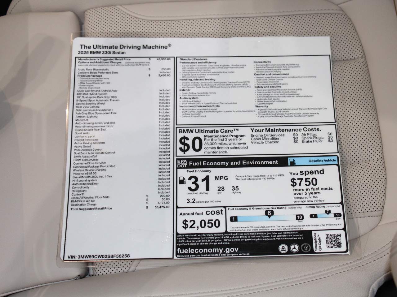 2025 BMW 3-Series 330i Sedan