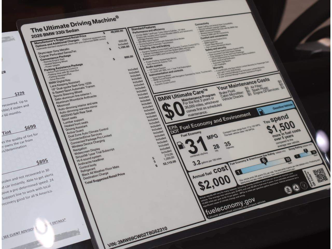 2026 BMW 3-Series 330i Sedan