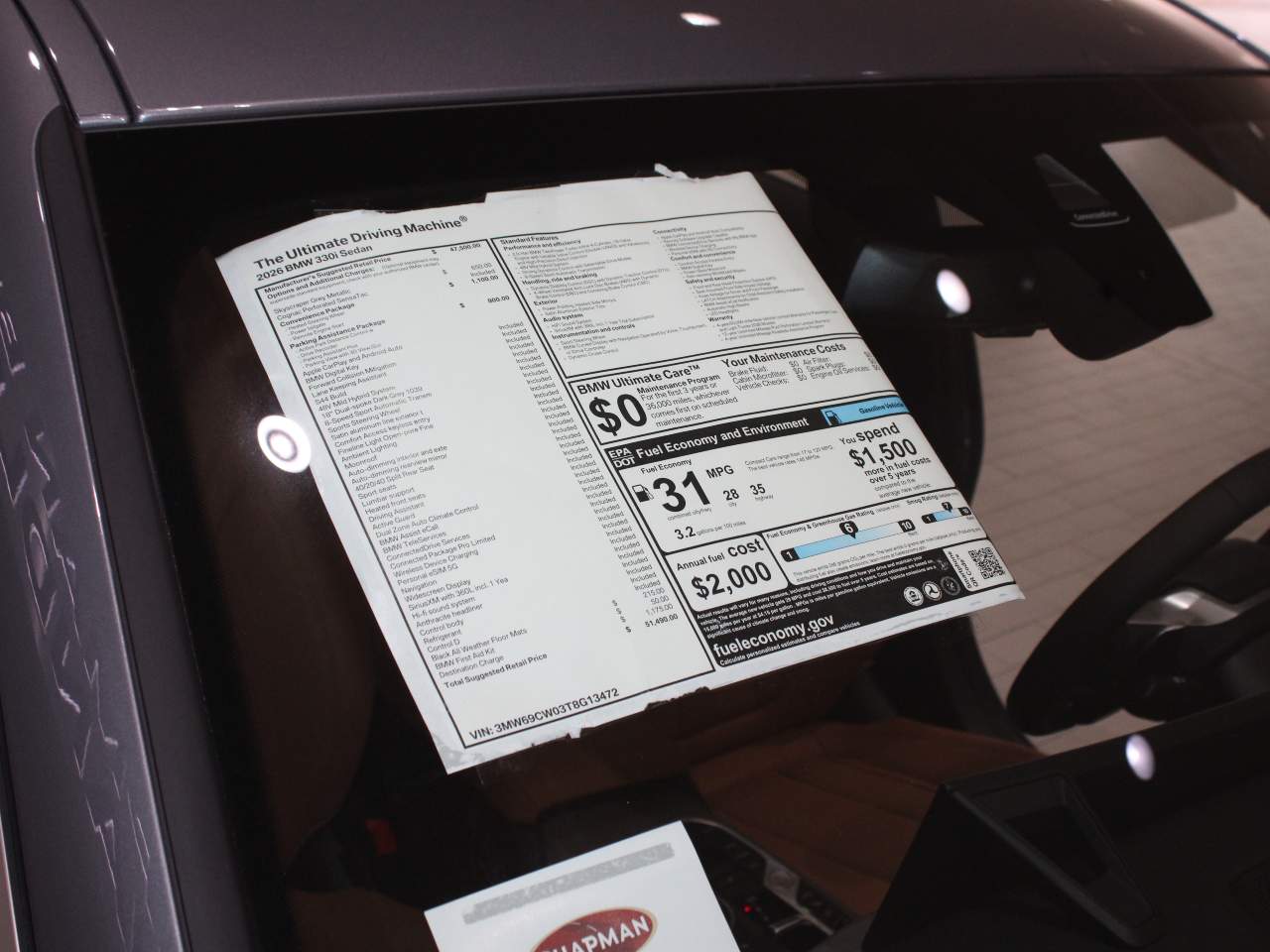 2026 BMW 3-Series 330i Sedan