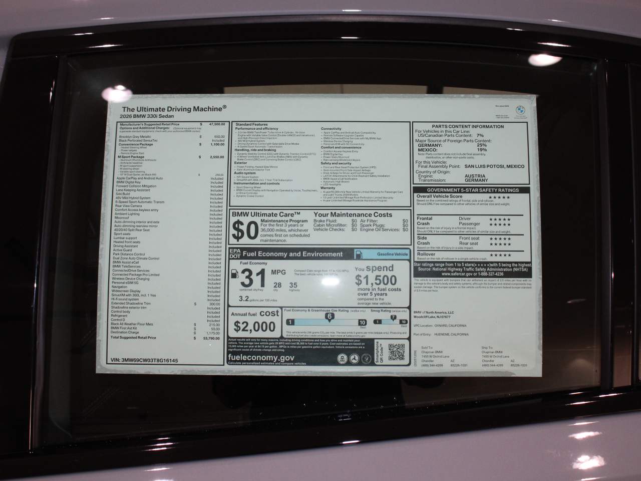 2026 BMW 3-Series 330i Sedan