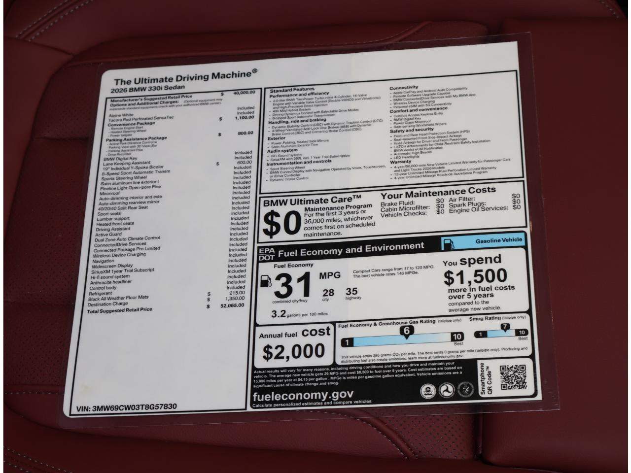 2026 BMW 3-Series 330i Sedan