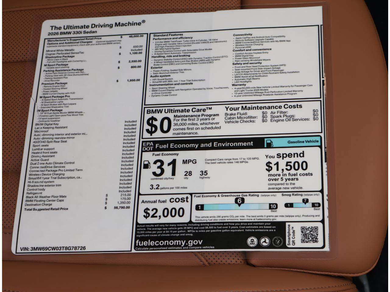2026 BMW 3-Series 330i Sedan