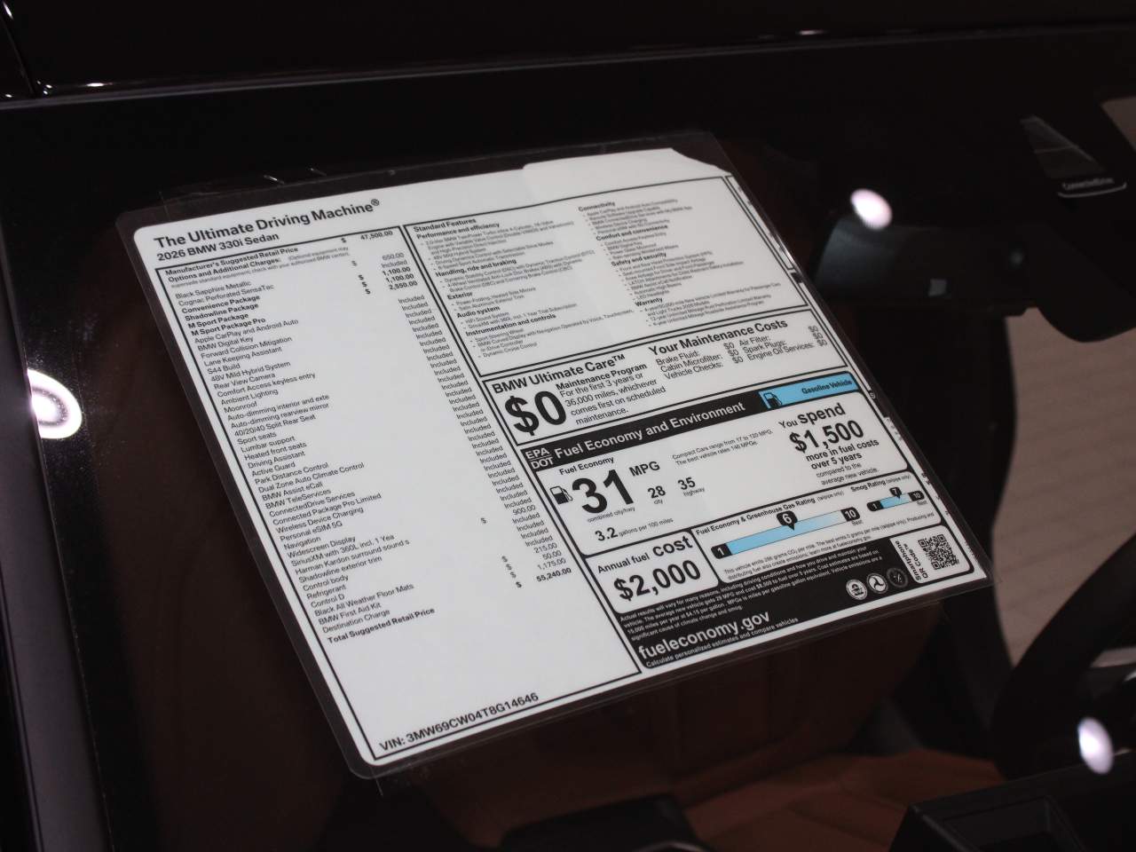 2026 BMW 3-Series 330i Sedan