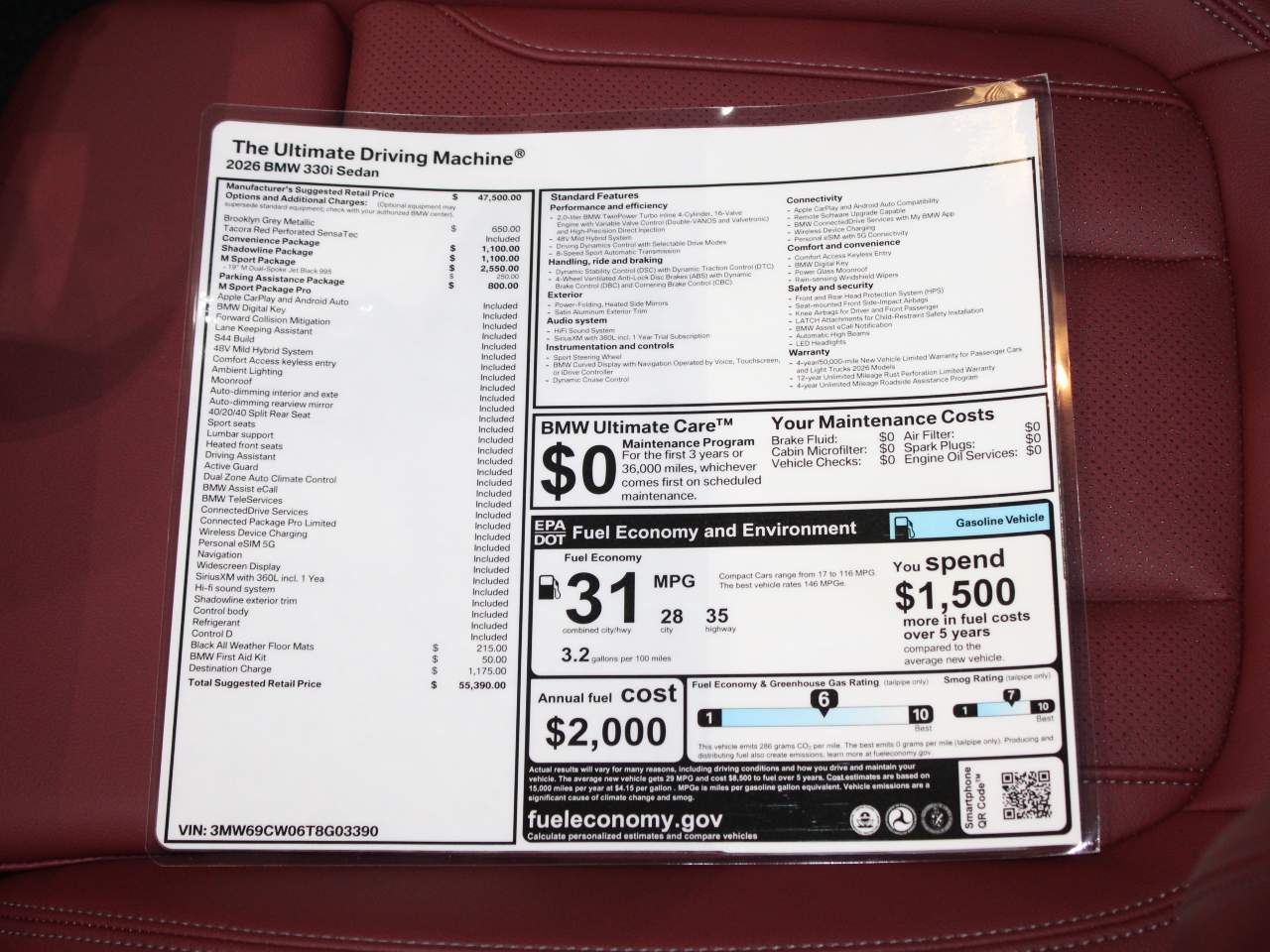 2026 BMW 3-Series 330i Sedan