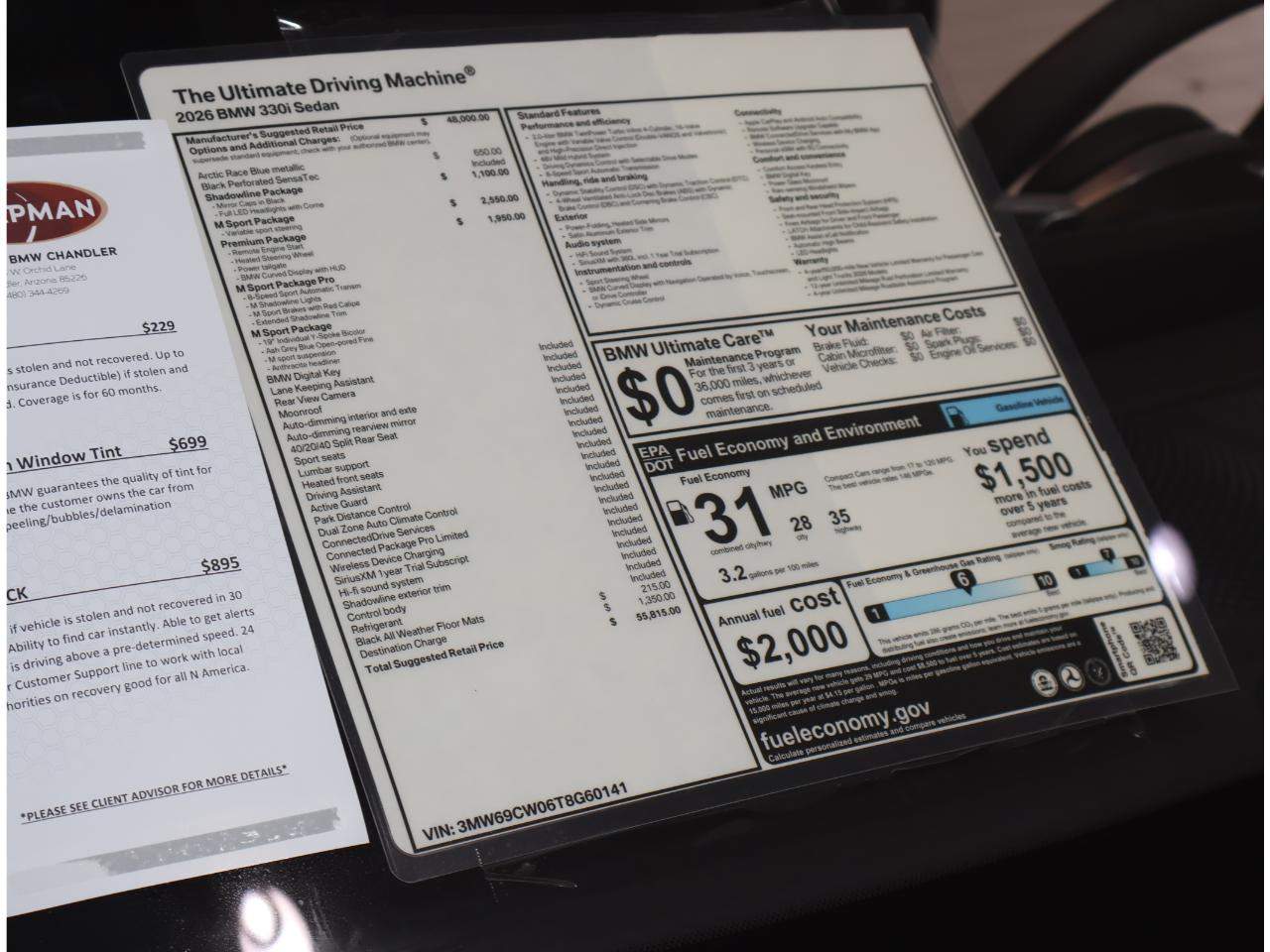2026 BMW 3-Series 330i Sedan
