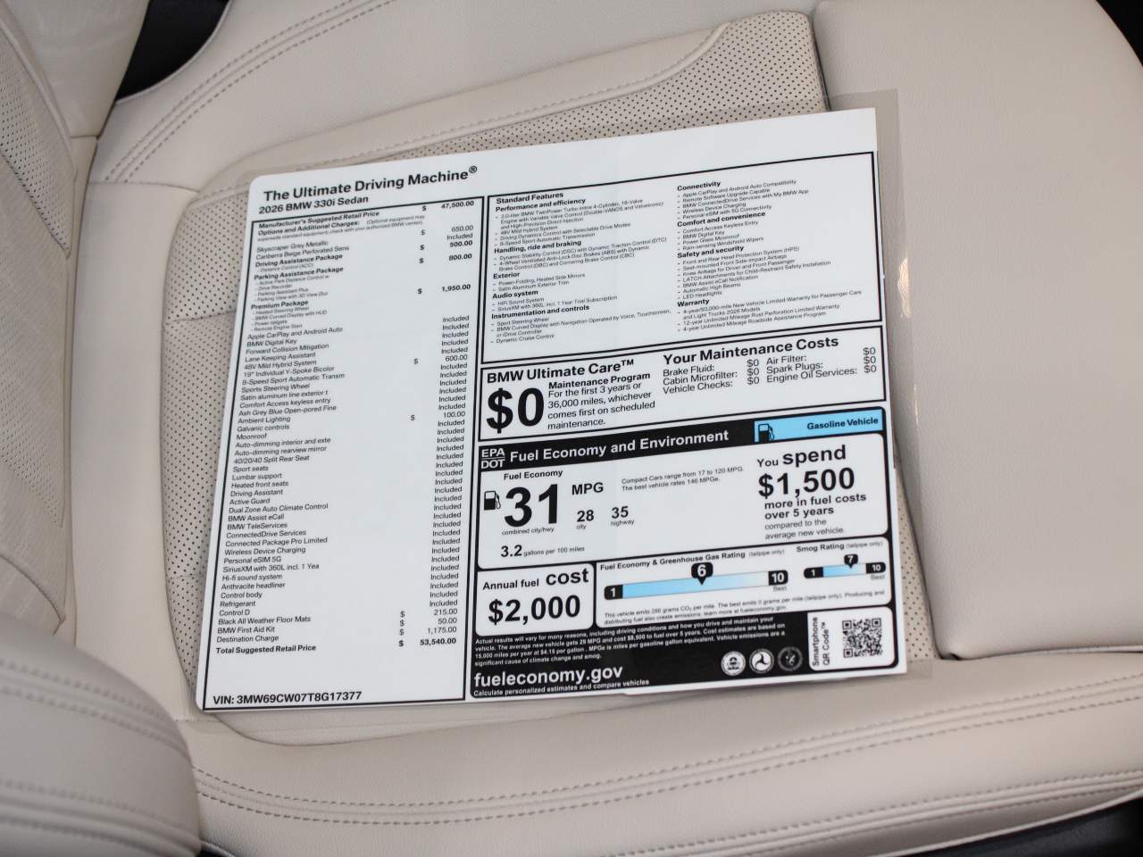 2026 BMW 3-Series 330i Sedan