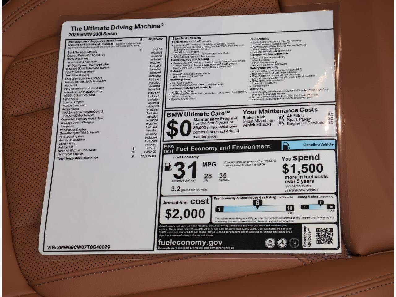 2026 BMW 330i NA