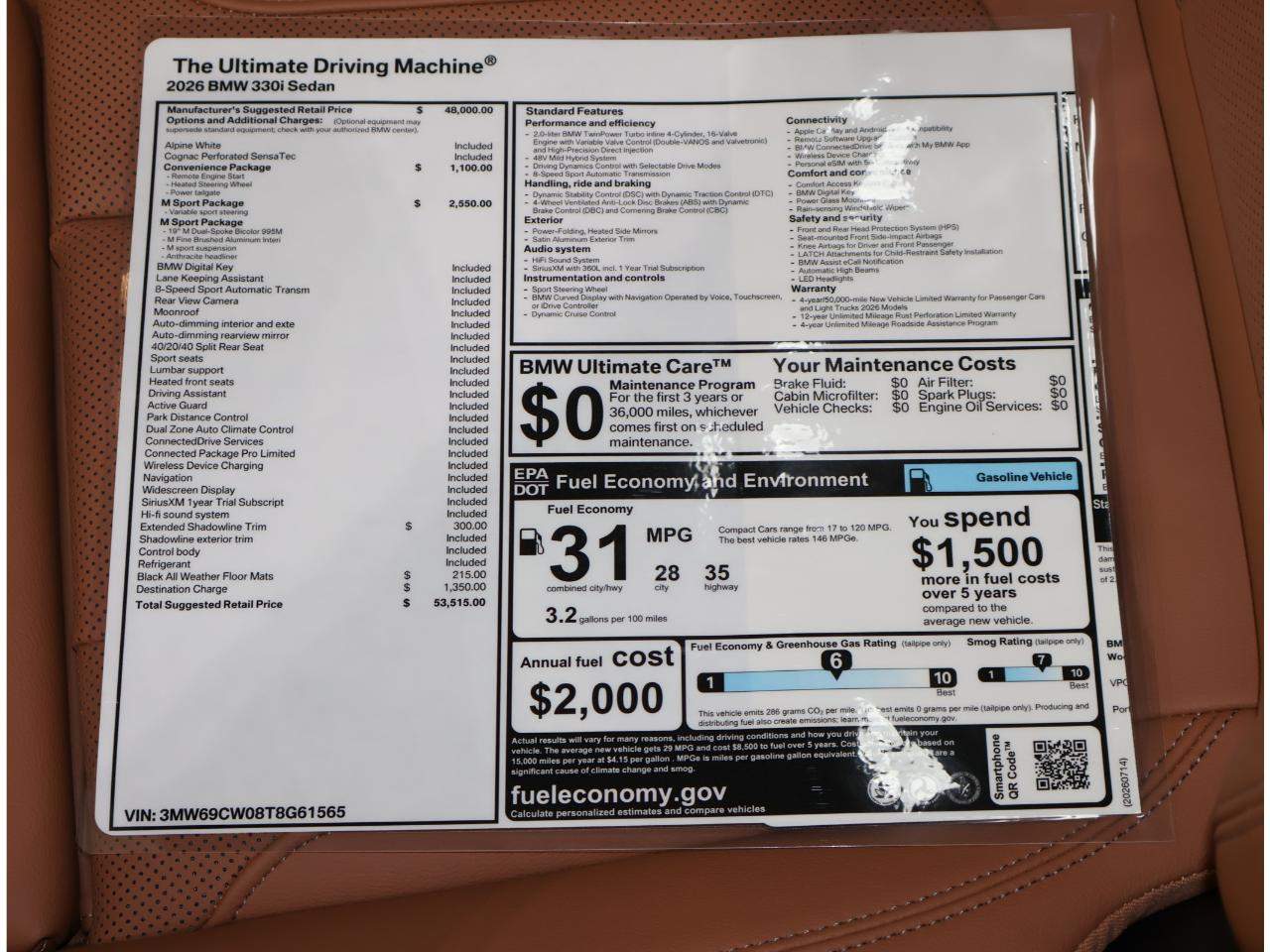 2026 BMW 3-Series 330i Sedan