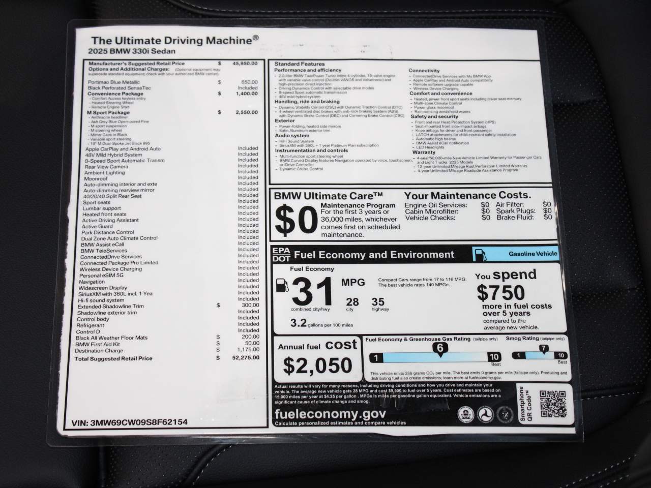 2025 BMW 3-Series 330i Sedan