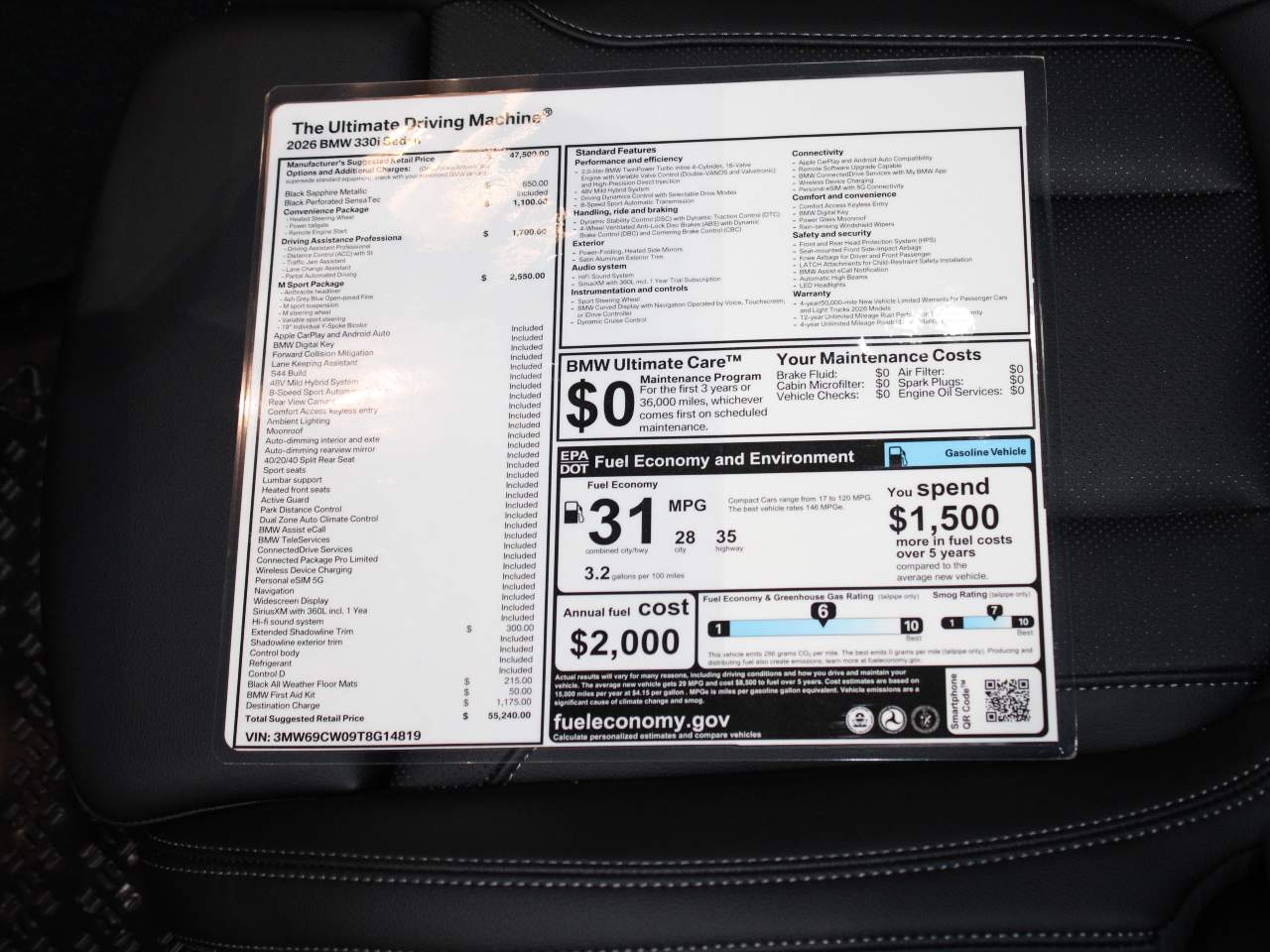 2026 BMW 3-Series 330i Sedan