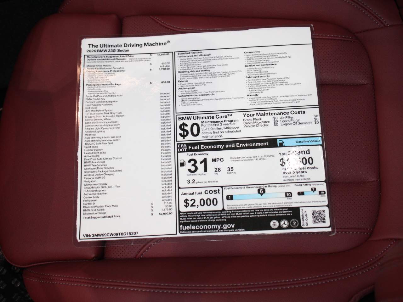 2026 BMW 3-Series 330i Sedan