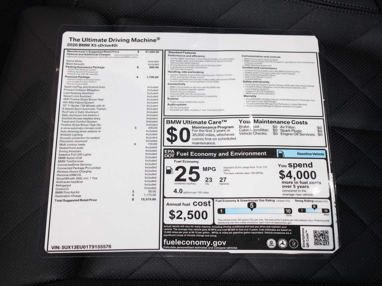 2026 BMW X5 sDrive40i