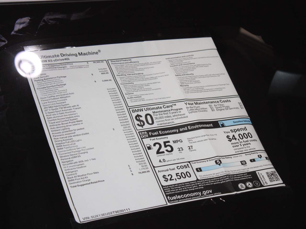 2026 BMW X5 4.0I SDR sDrive40i