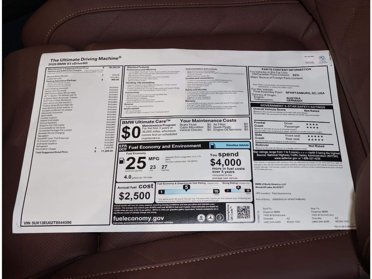 2026 BMW X5 sDrive40i