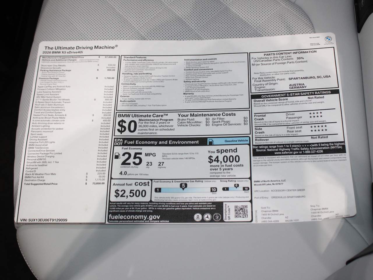 2026 BMW X5 sDrive40i