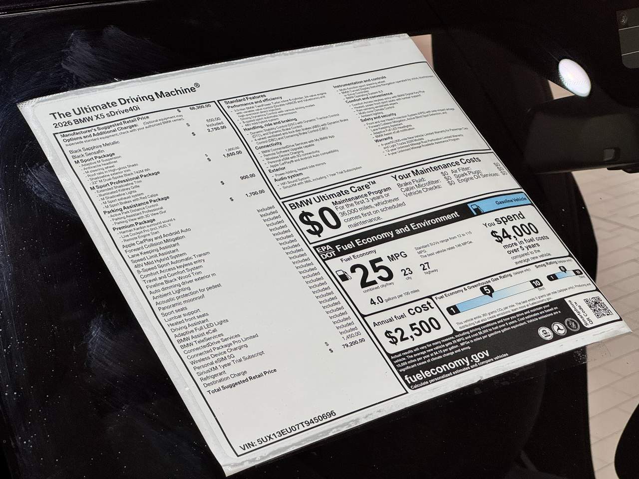 2026 BMW X5 sDrive40i