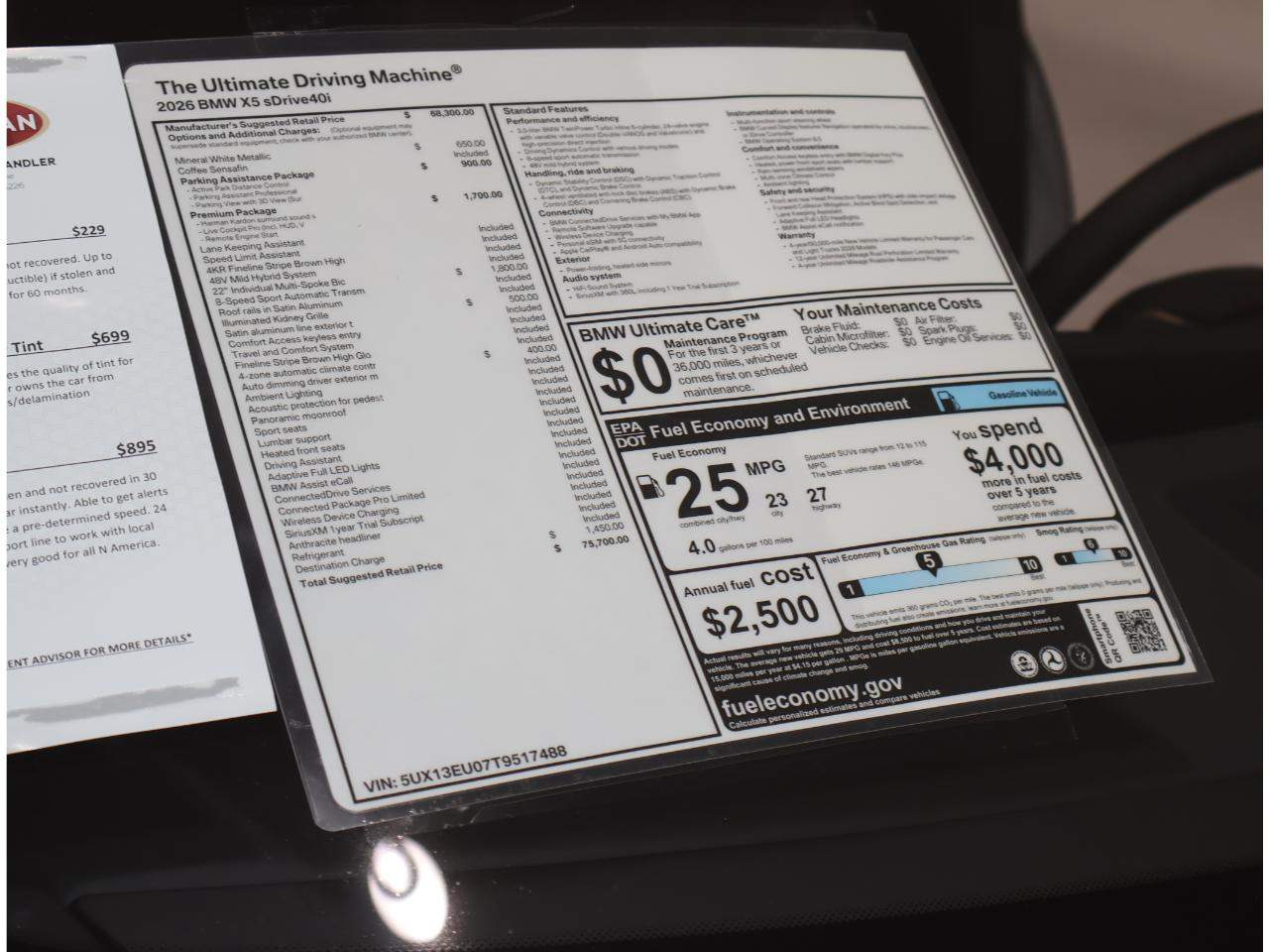 2026 BMW X5 sDrive40i