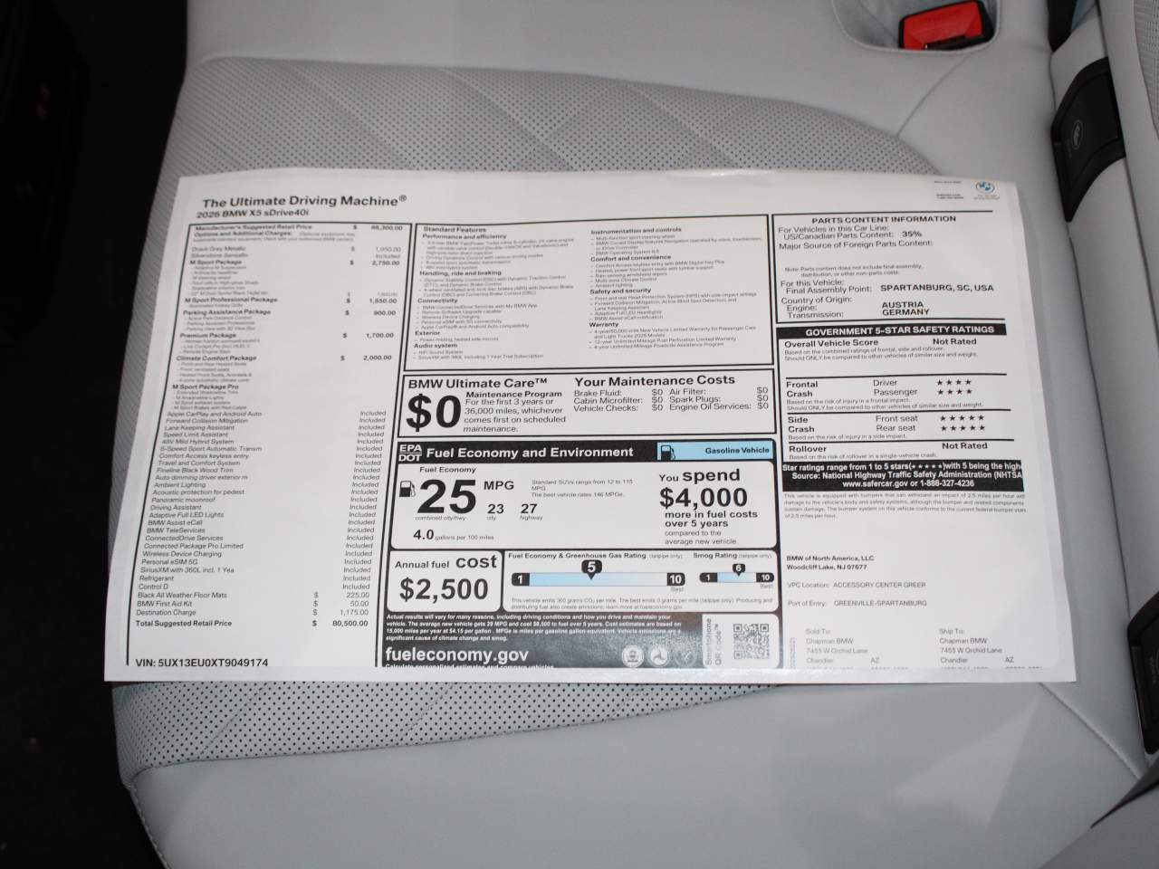 2026 BMW X5 sDrive40i