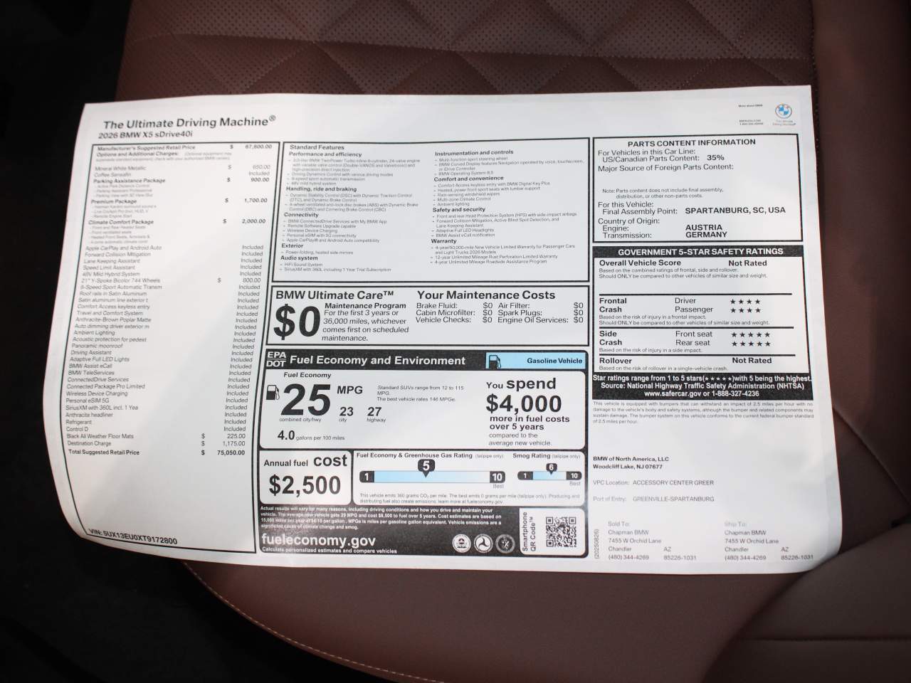 2026 BMW X5 sDrive40i