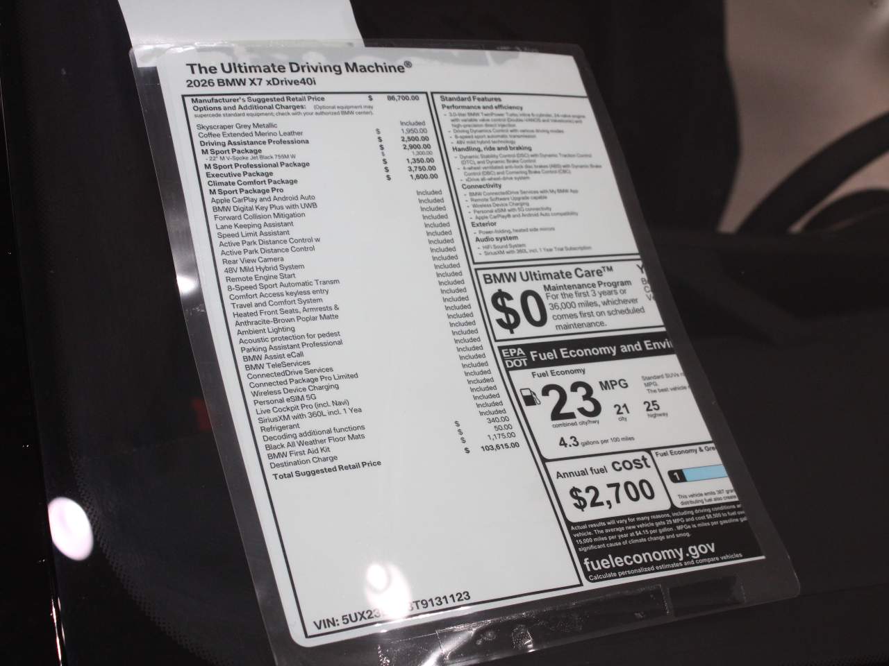 2026 BMW X7 xDrive40i