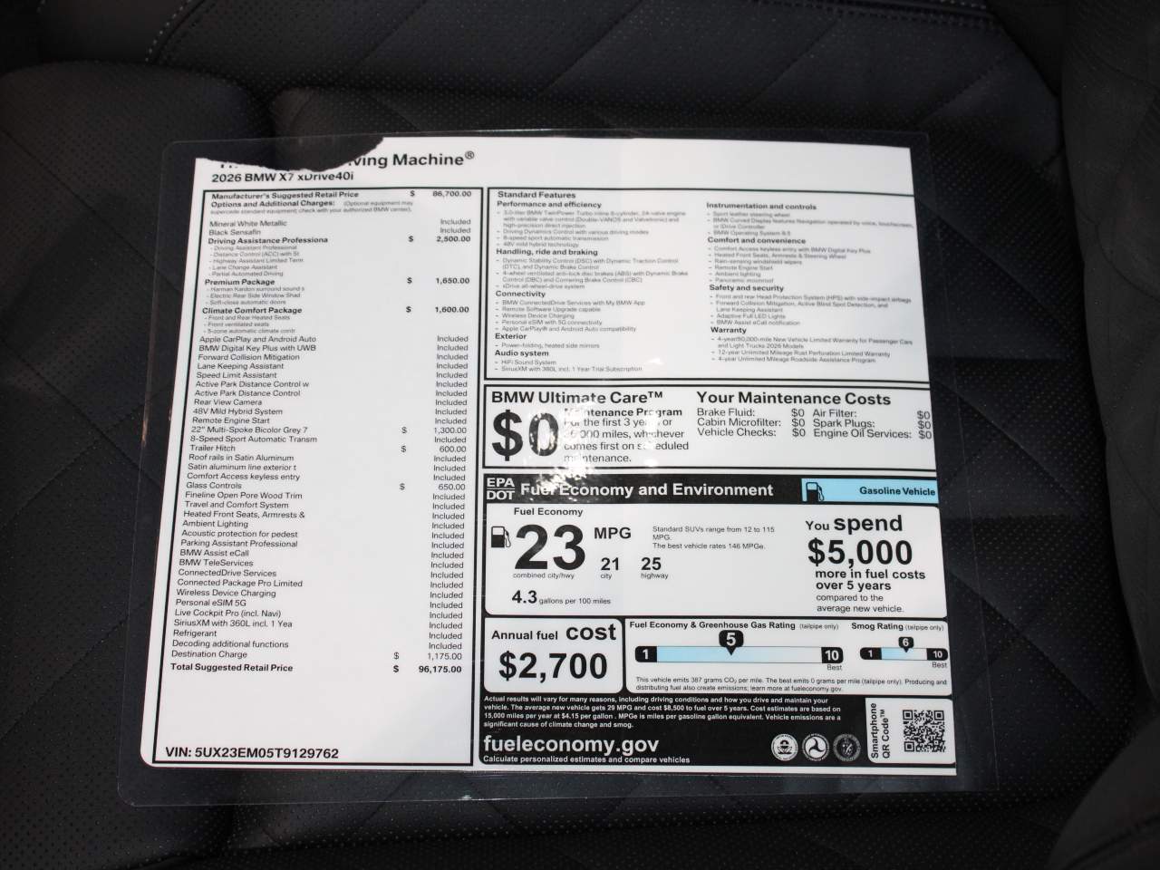 2026 BMW X7 xDrive40i