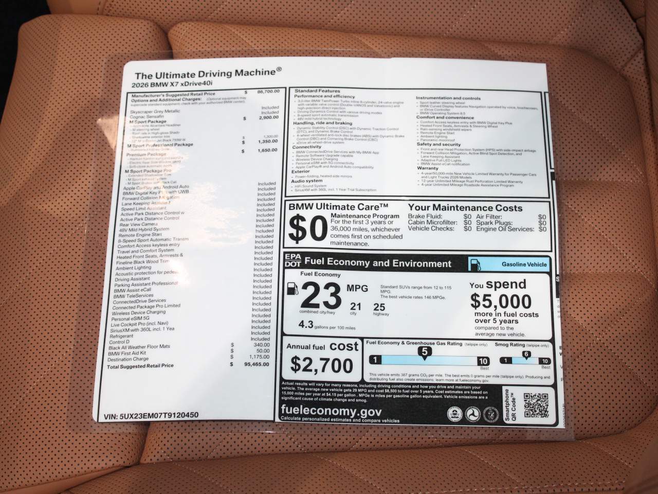 2026 BMW X7 xDrive40i