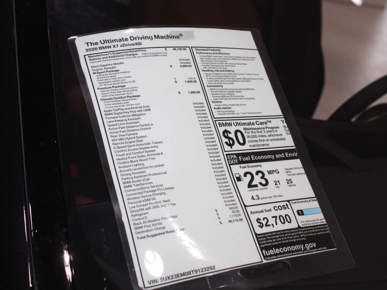 2026 BMW X7 xDrive40i