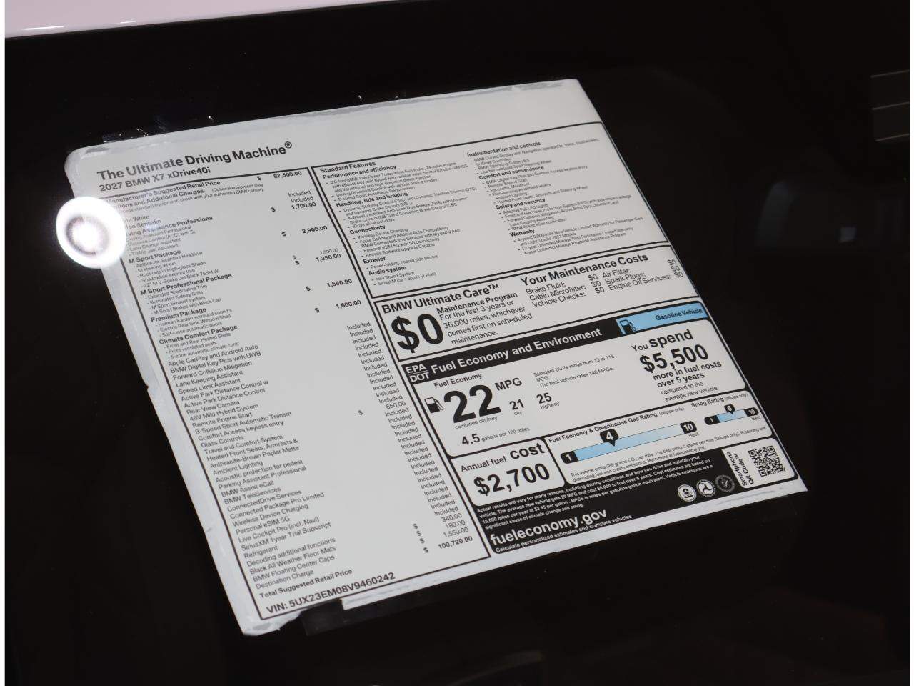 2027 BMW X7 xDrive40i