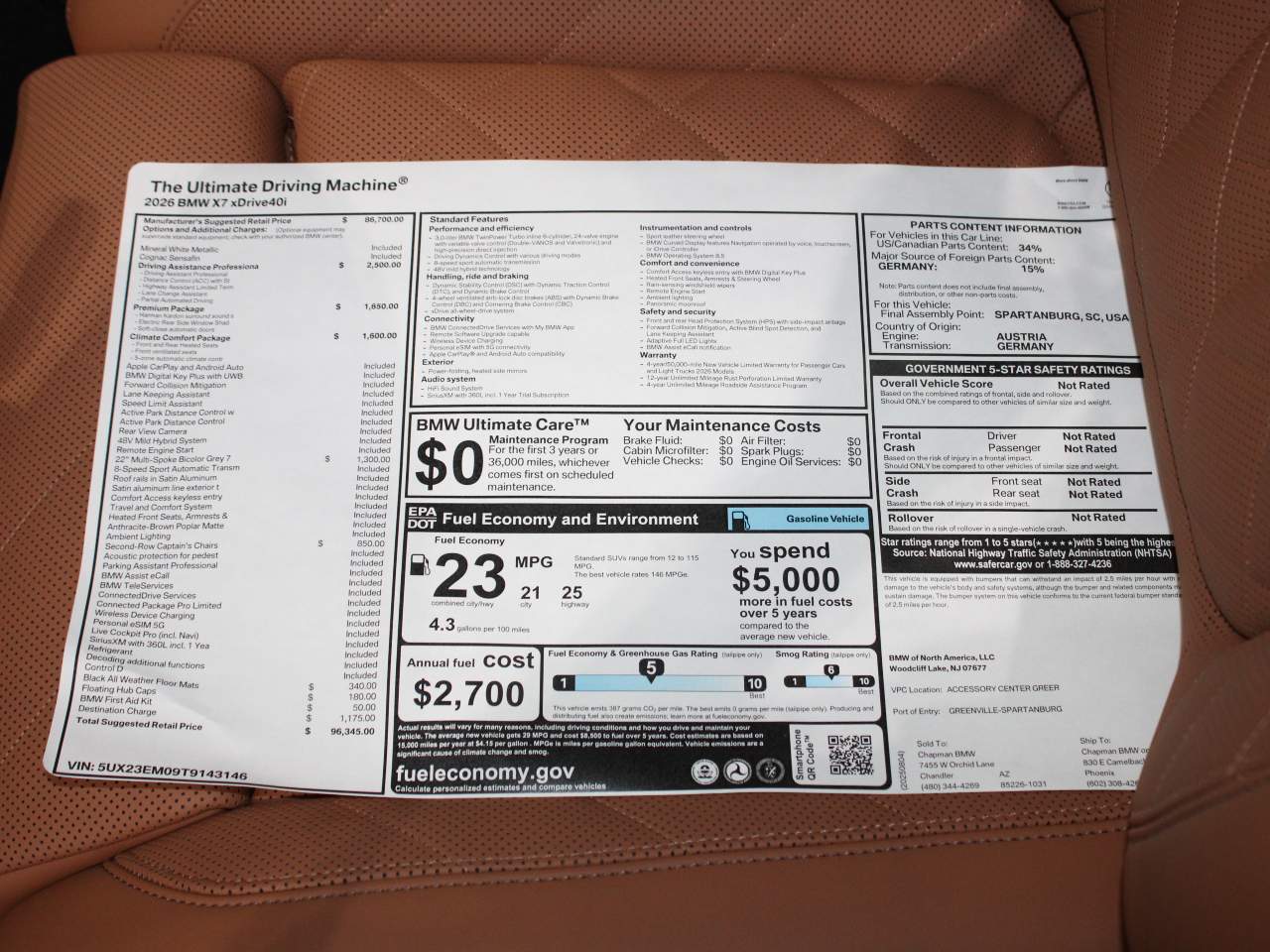 2026 BMW X7 xDrive40i