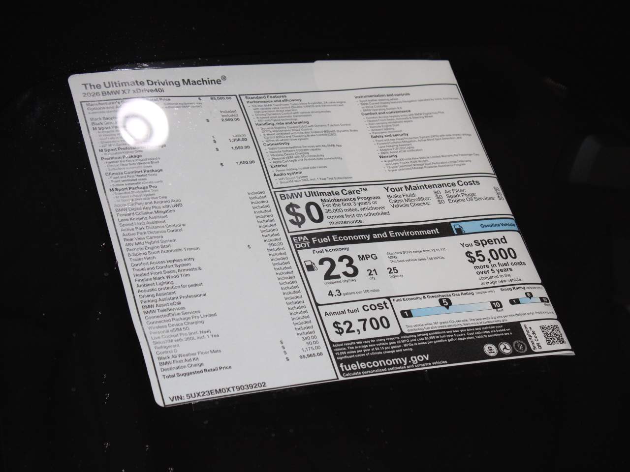 2026 BMW X7 xDrive40i