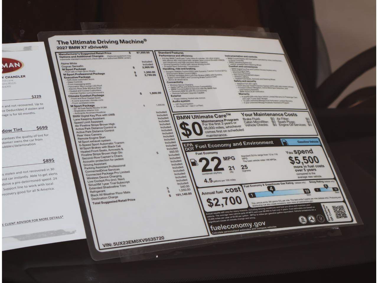 2027 BMW X7 xDrive40i