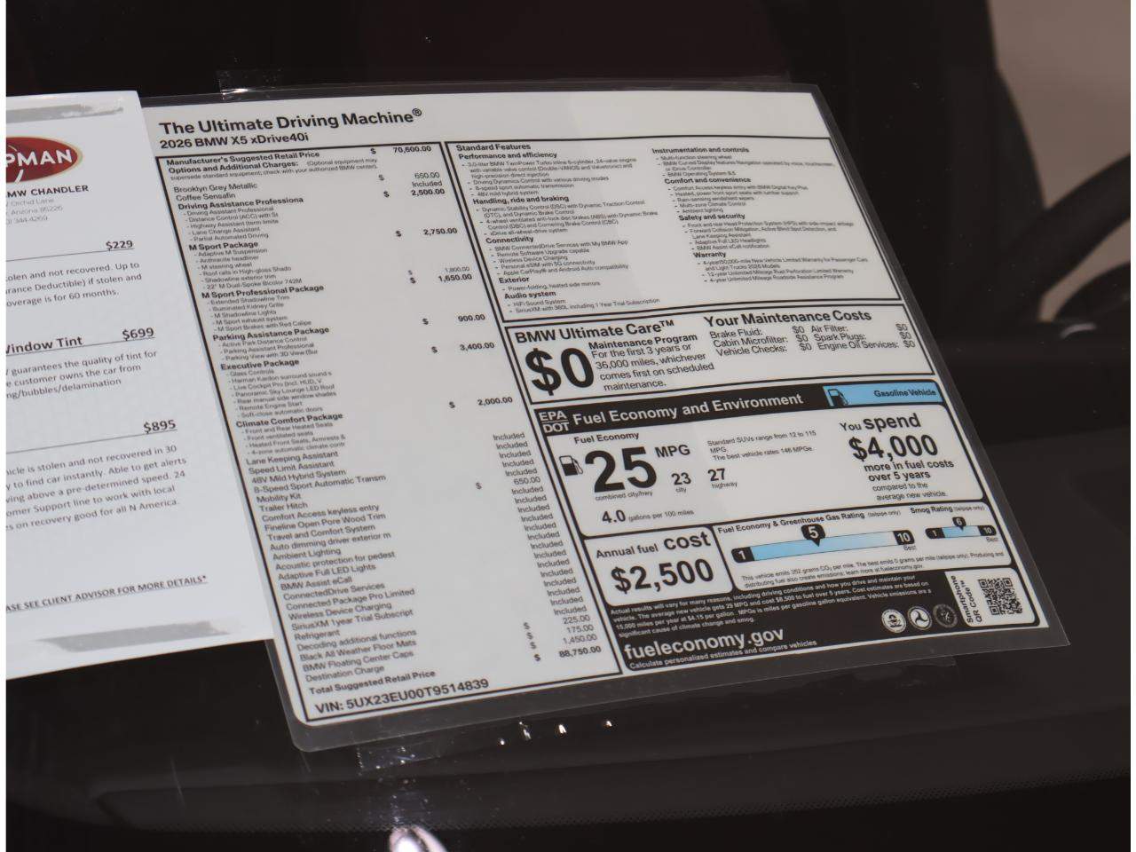 2026 BMW X5 xDrive40i