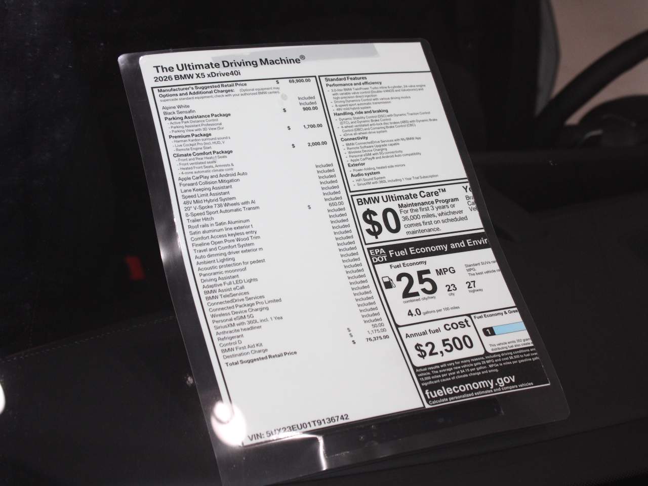 2026 BMW X5 xDrive40i