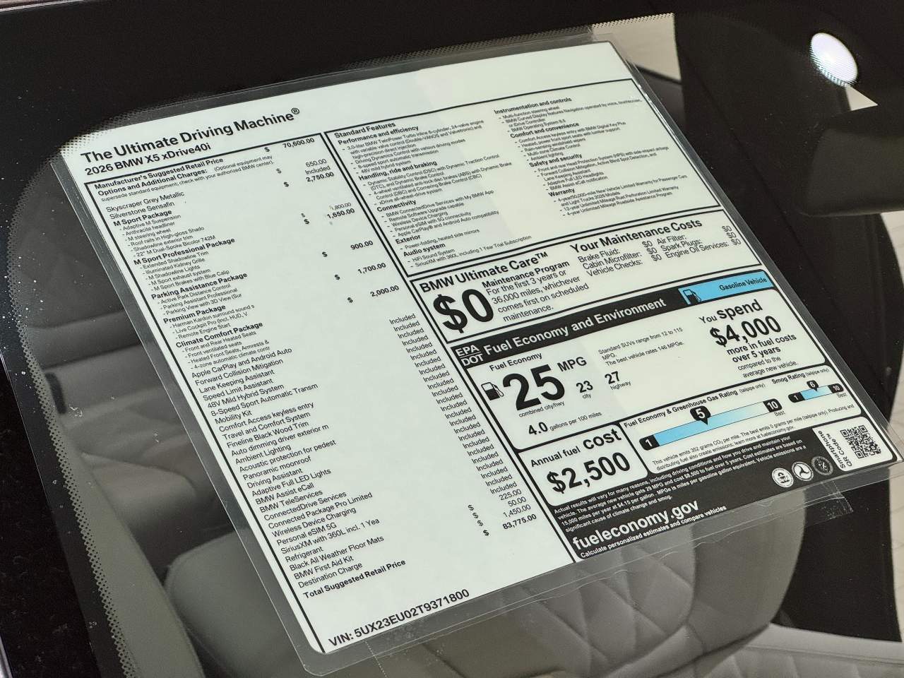 2026 BMW X5 xDrive40i