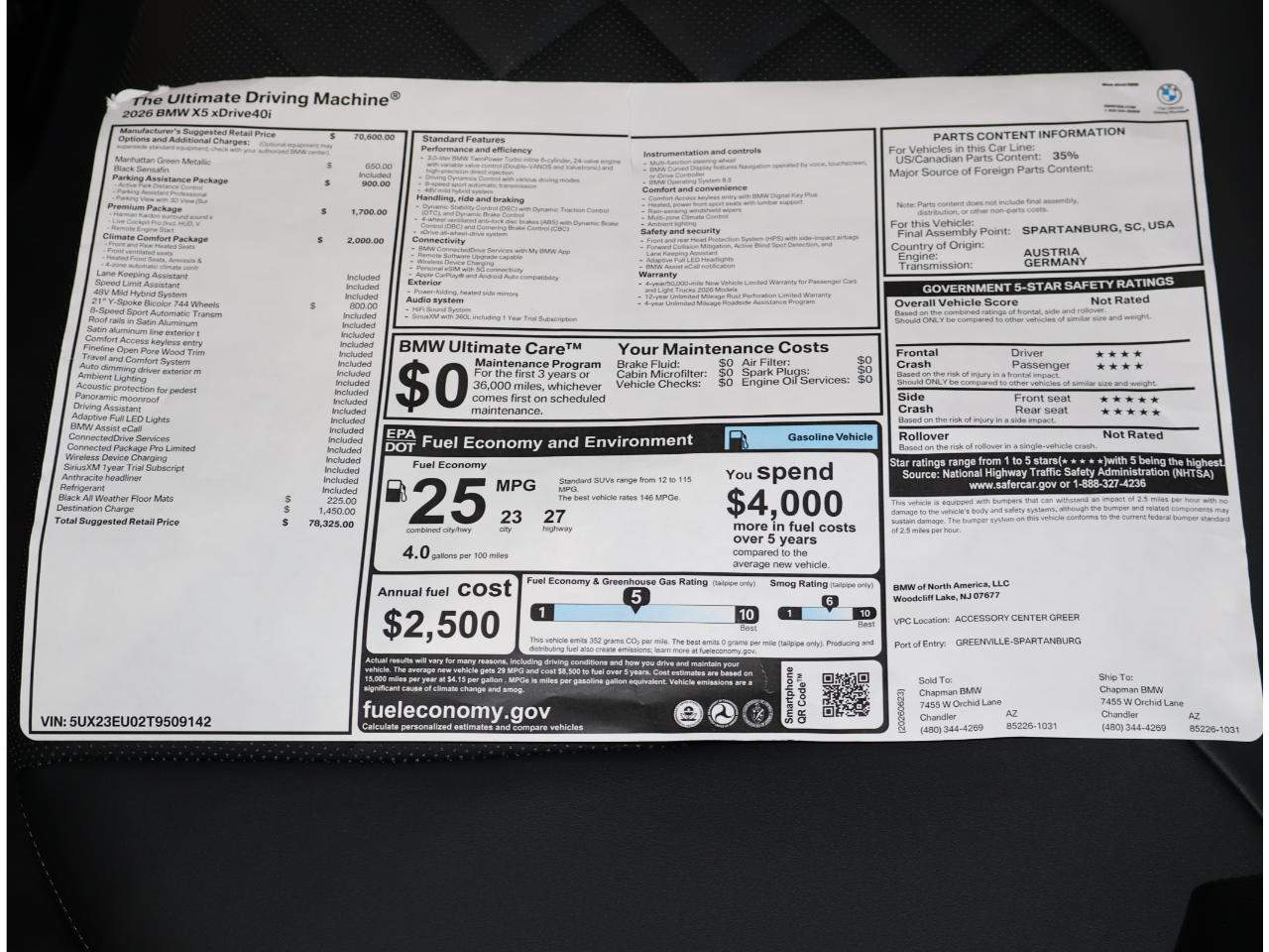 2026 BMW X5 xDrive40i
