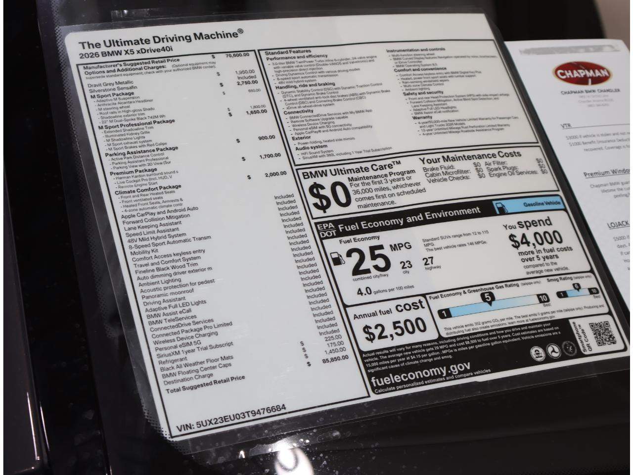 2026 BMW X5 xDrive40i